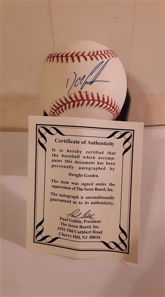 New York Yankees Dwight "Doc" Gooden Signed Baseball