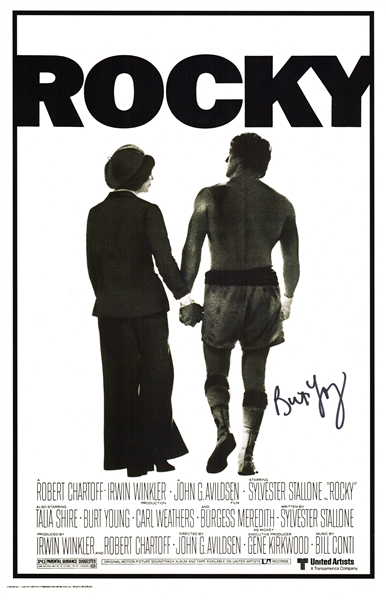Burt Young Signed Rocky 11x17 Movie Poster