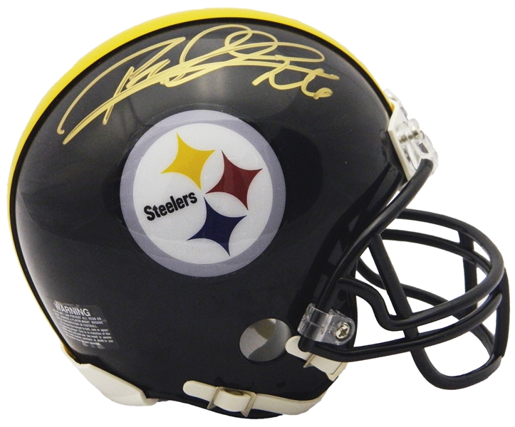 Rod Woodson Signed Pittsburgh Steelers Riddell Mini Helmet