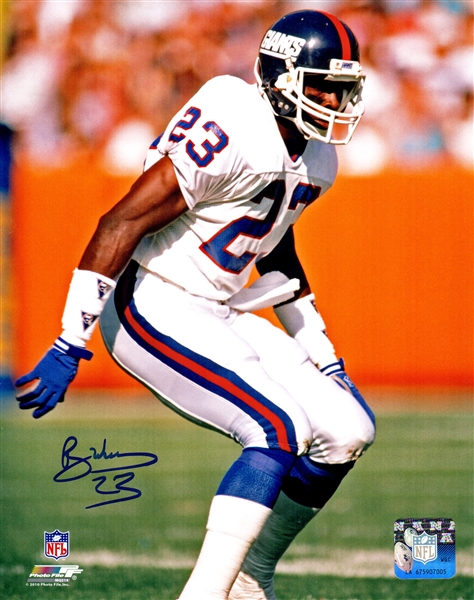 Perry Williams Signed New York Giants Action 8x10 Photo
