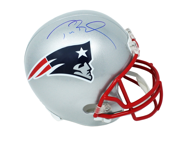 Tom Brady Signed New England Patriots Riddell Full Size Replica Helmet