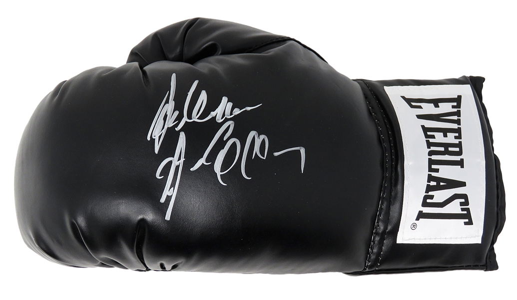 Gerry Cooney Signed Everlast Black Boxing Glove w/Gentleman