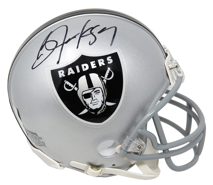 Bo Jackson Signed Oakland Raiders Riddell Mini Helmet 