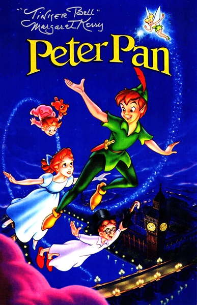 Margaret Kerry Signed Peter Pan 11x17 Movie Poster w/Tinker Bell