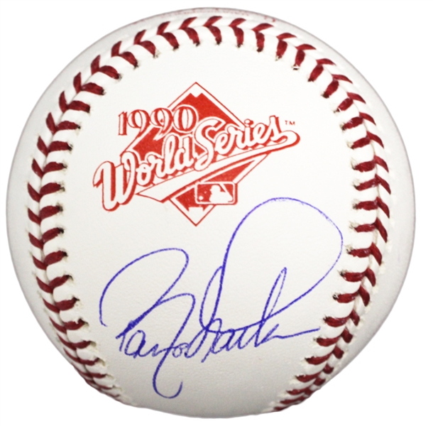 Barry Larkin Signed Rawlings 1990 World Series (Cincinnati Reds) Baseball