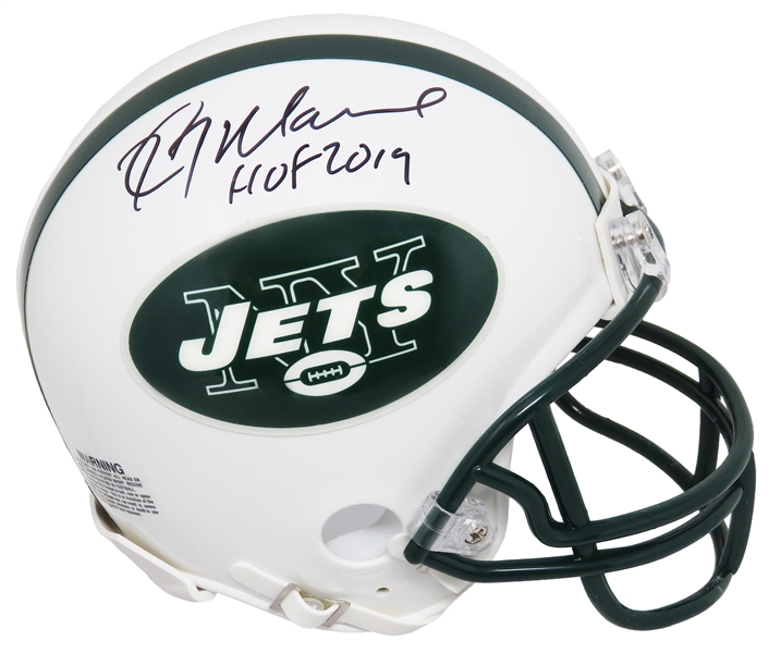 Kevin Mawae Signed New York Jets Riddell Mini Helmet w/HOF 2019