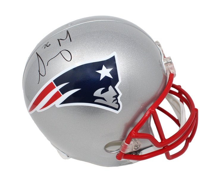 Sony Michel Signed New England Patriots Riddell Full Size Replica Helmet