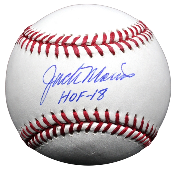 Detroit Tigers Jack Morris Signed Rawlings Official MLB Baseball w/HOF18