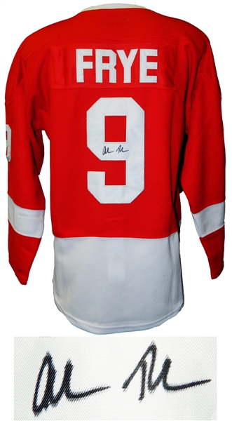 Alan Ruck Signed Ferris Buellers Day Off Red Detroit Cameron Frye Hockey Jersey