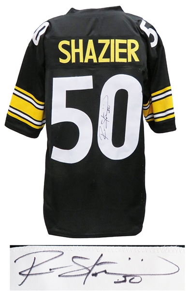 Pittsburgh Steelers Ryan Shazier Signed Black Custom Football Jersey