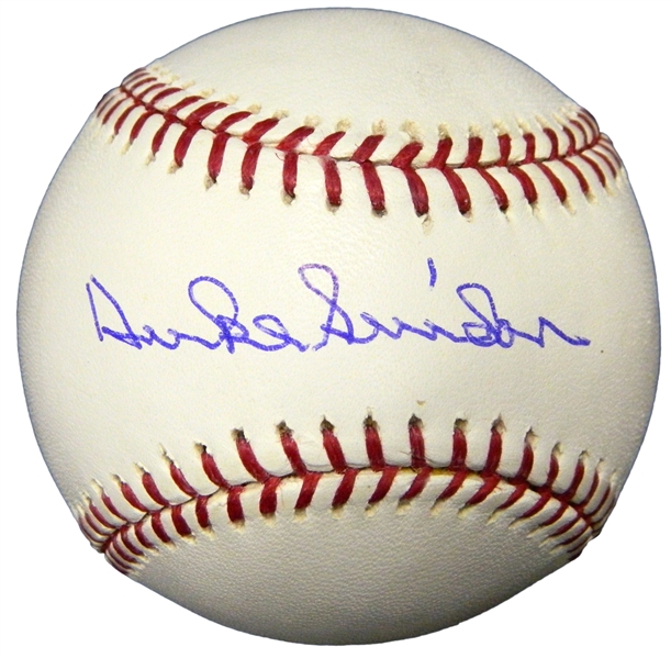 Brooklyn Dodgers Duke Snider Signed Rawlings Official MLB Baseball