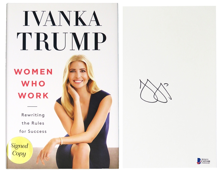 Ivanka Trump Signed Women Who Work Hardcover Book - Beckett