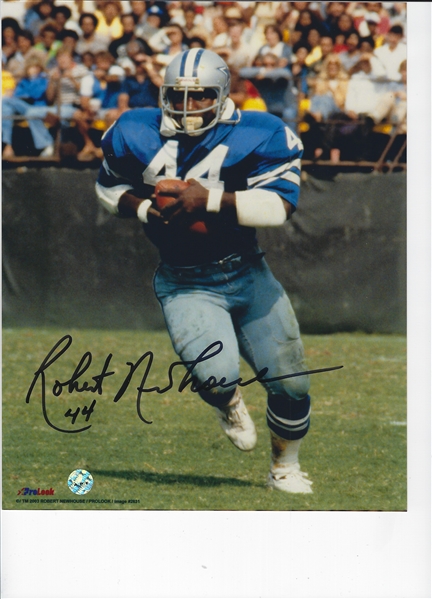 Dallas Cowboys Robert Newhouse Signed 8x10 Photo