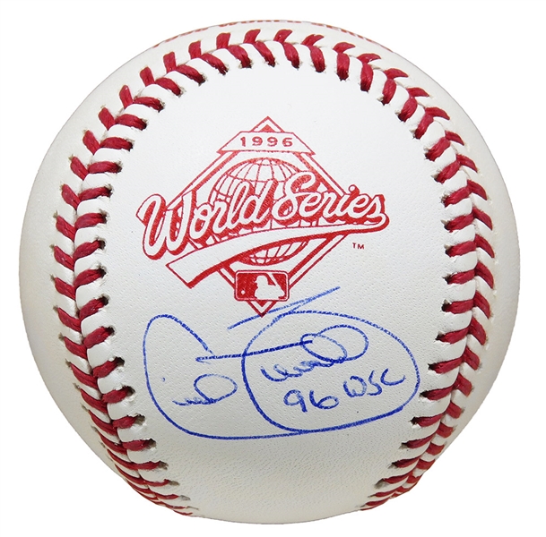 Cecil Fielder Signed Rawlings 1996 World Series (New York Yankees) Baseball w/96 WSC