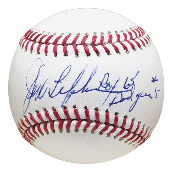 Jim Lefebvre Signed Rawlings Official MLB Baseball w/ROY65, Dodgers