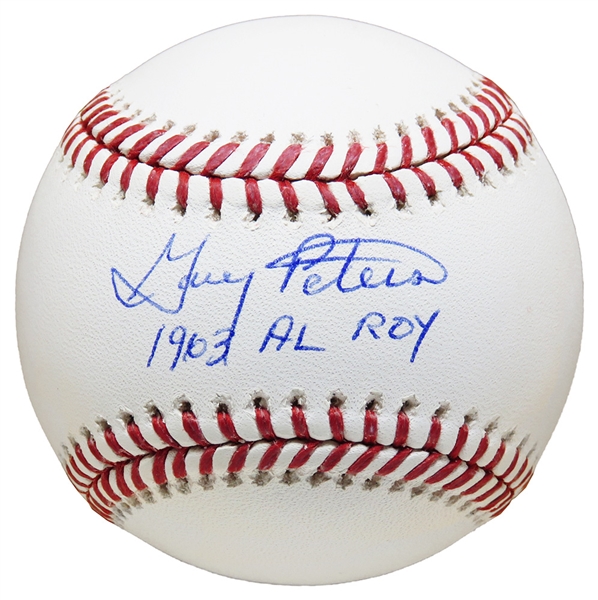 Boston Redsox Gary Peters Signed Rawlings Official MLB Baseball w/1963 AL ROY
