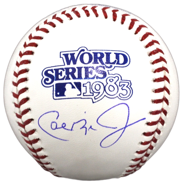 Cal Ripken Jr Signed Rawlings 1983 World Series (Baltimore Orioles) Baseball