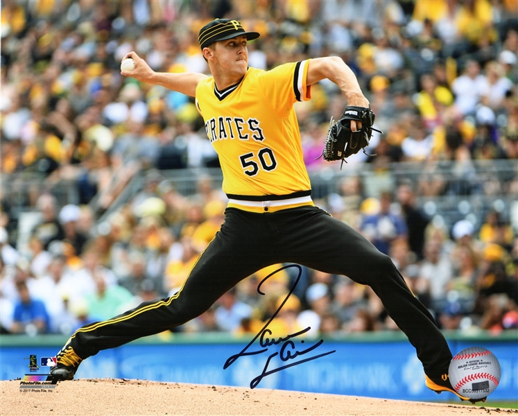 Jameson Taillon Signed Pittsburgh Pirates Pitching Action 8x10 Photo