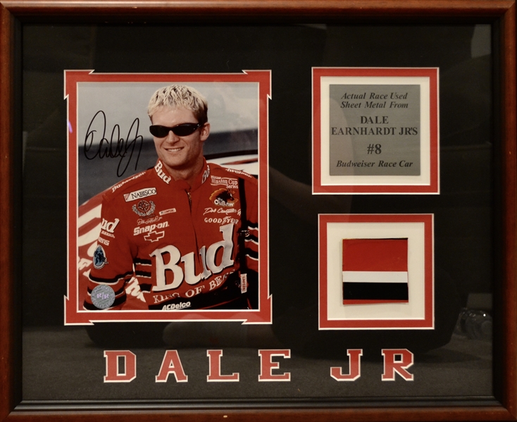 Nascar Dale Earnhardt Jr Signed Collage Framed