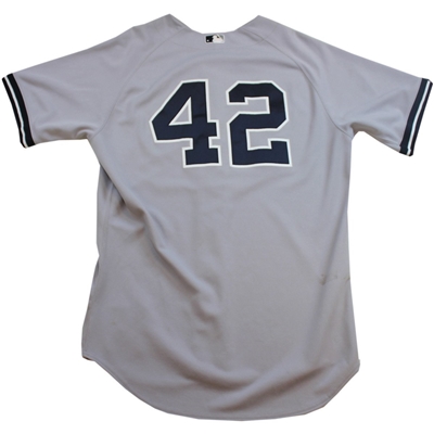 Mariano Rivera Jersey - NY Yankees Game Worn #42 Grey Jersey