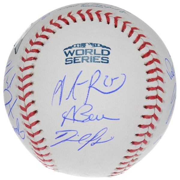 Boston Red Sox 2018 MLB World Series Champions Autographed Logo Baseball with 15 Signatures - Limited Edition of 218