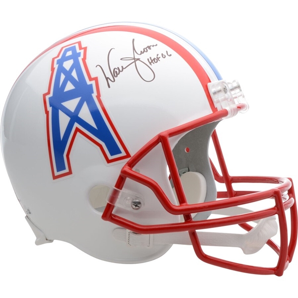 Warren Moon Houston Oilers Autographed Riddell Replica Helmet with HOF 2006 Inscription