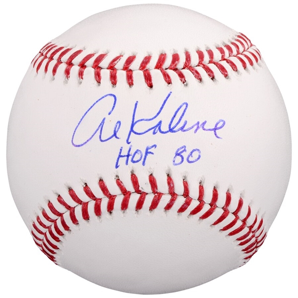 Al Kaline Detroit Tigers Autographed Baseball with "HOF 80" Inscription
