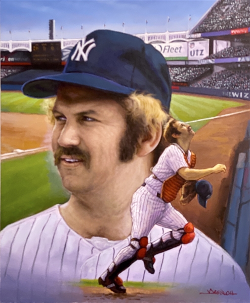 "THE CAPTAIN" ORIGINAL PAINTING BY WORLD RENOWNED ARTIST DOO S. OH OF THURMAN MUNSON