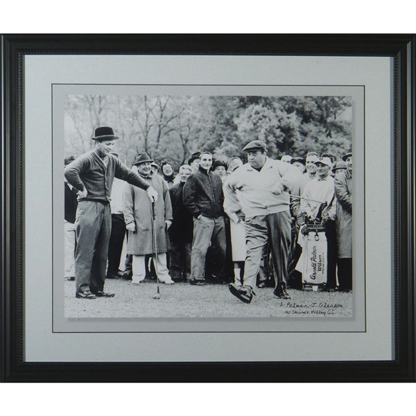 Jackie Gleason & Arnold Palmer 16x20 Photo Framed Called "And Away We Go"Unsigned