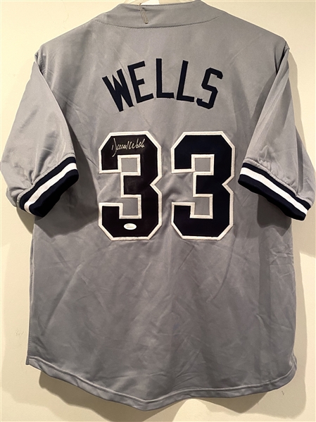 New York Yankees David Wells Signed Grey Jersey