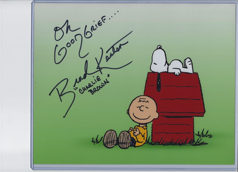 Brad Kesten The Voice Of Charlie Brown Signed 8x10 Photo "OH GOOD GRIEF"
