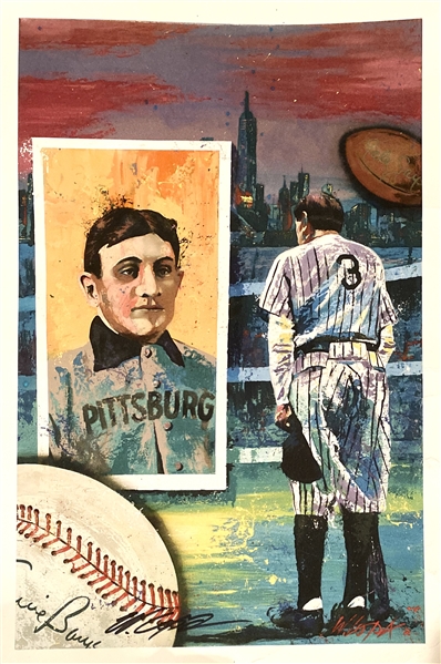 New York Yankees Babe Ruth Giclee On Fine Art Stock 
