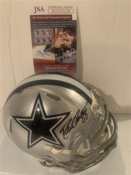 Dallas Cowboys Drew Pearson Signed Mini Helmet 