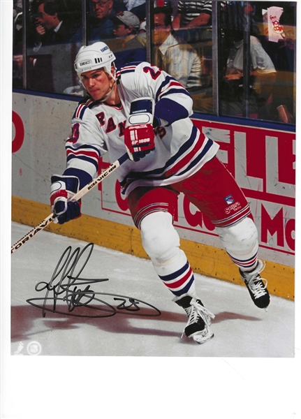 New York Rangers Jeff Beukeboom Signed 8x10 Photo - Legends & Heros Cert 