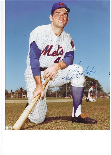 New York Mets Ron Swoboda Signed 8x10 Photo