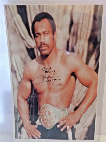 Boxer Ken Norton Signed 11x14 Photo With Inscription God Bless 