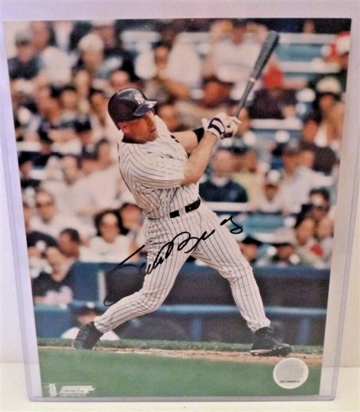 New York Yankees Scott Brosius Signed 8x10 Photo - Burt Collectibles Cert 