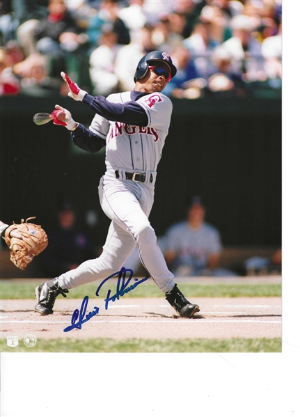 California Angels Luis Polonia Signed 8x10 Photo - Classic Sports Cert