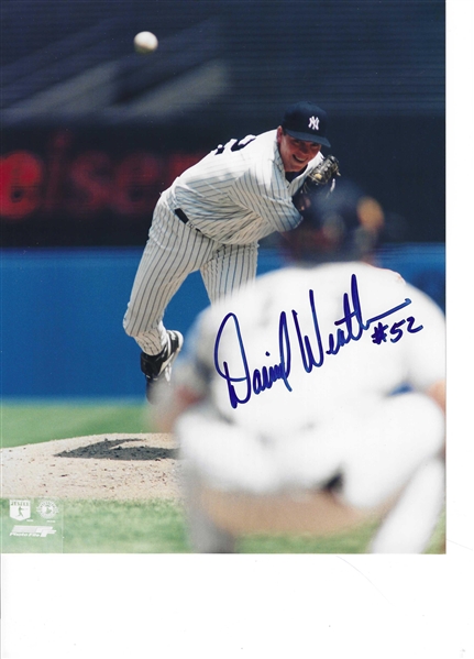 New York Yankees David Weathers Signed 8x10 Photo 
