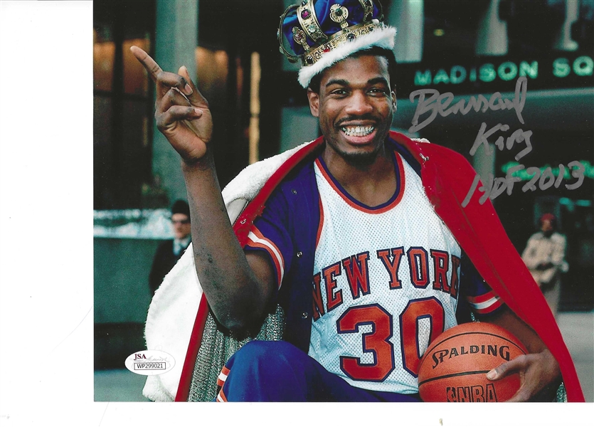 New York Knicks Bernard King Signed 8x10 Photo With HOF 2013 Inscription 