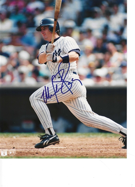 New York Yankees Mike Stanley Signed 8x10 Photo