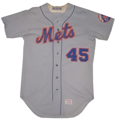 Tug McGraw Game Used Worn New York Mets 1974 Road #45 Vintage Jersey 