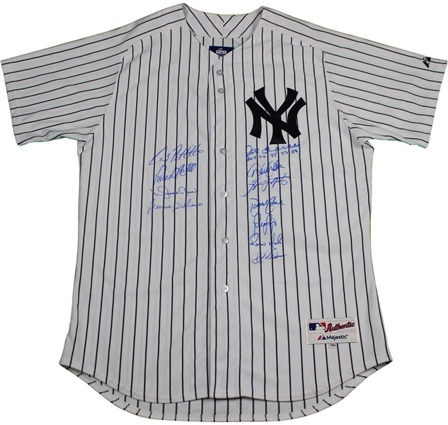 New York Yankees Dynasty 11 Signature Derek Jeter Authentic #2 Home Pinstripe Jersey LE/10