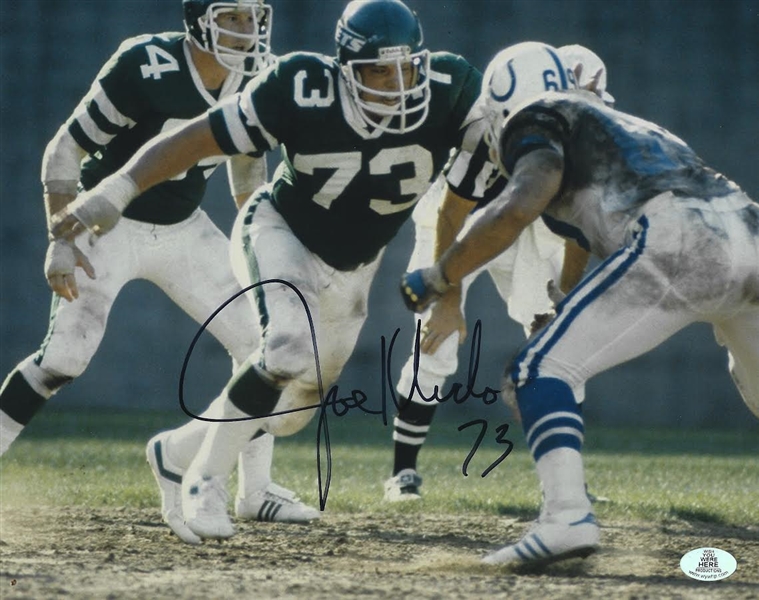 NY Jet Joe Klecko signed 8x10" photo (WYWHP Authenticated)