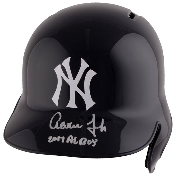 Aaron Judge Fanatics Authentic Autographed Replica Batting Helmet with 2017 AL ROY Inscription