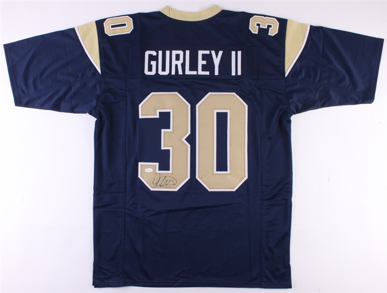 Todd Gurley Rams Hand Signed Jersey (Letters and #s are Sewn On) JSA COA No Reserve