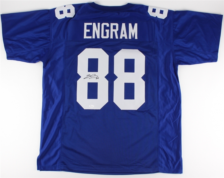 Evan Engram Giants Hand Signed Jersey (Letters and #s are Sewn On) JSA COA No Reserve