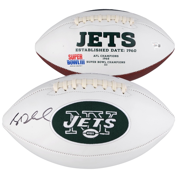 Sam Darnold New York Jets Authentic Autographed White Panel Football Fanatics NO RESERVE