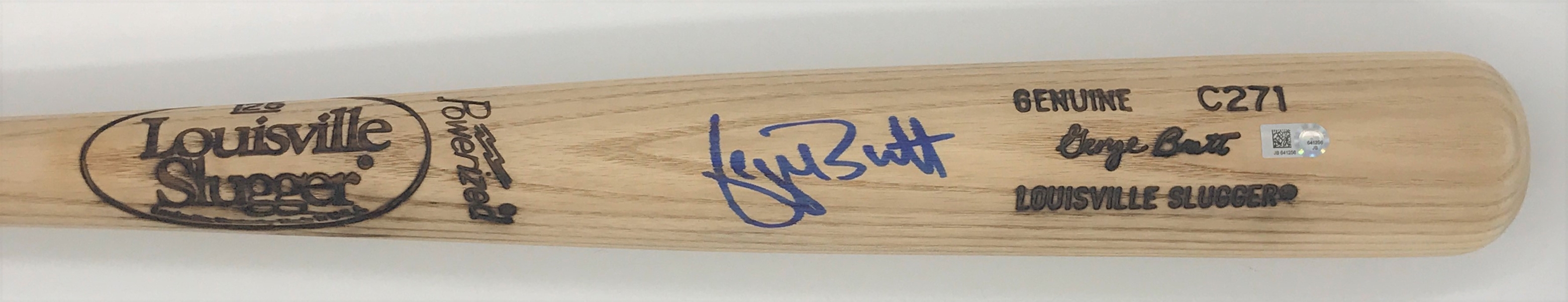 George Brett HOF Royals Hand Signed Genuine Louisville Slugger Game Model Bat MLB Certified 