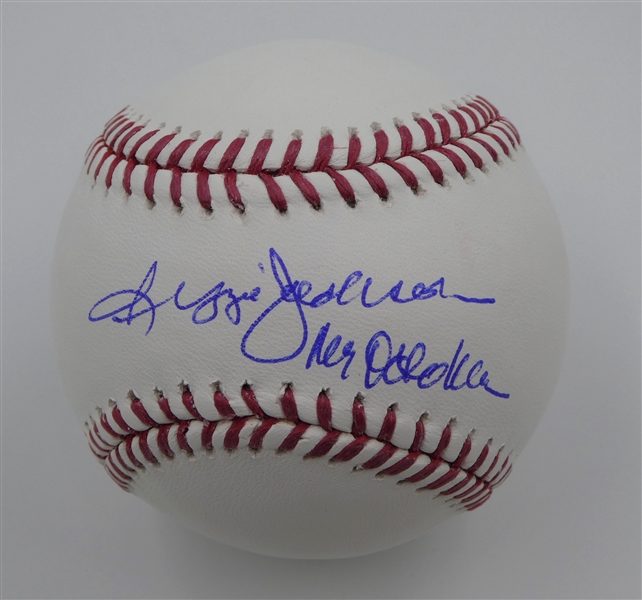 Yankees Reggie Jackson "Inscribed Mr. October" Autographed Official MLB Baseball MLB Certified 